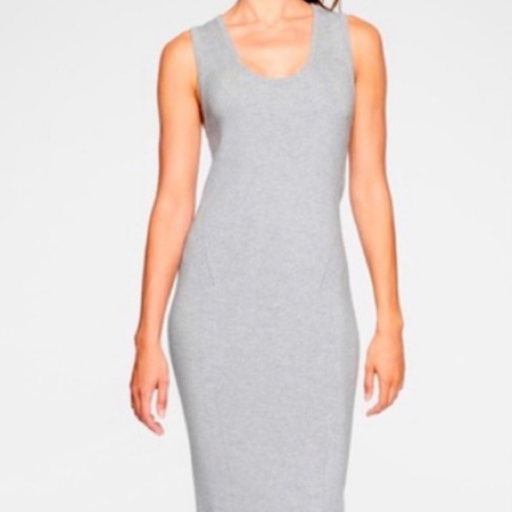 Athleta Grey River Rib Sweater Dress Size M NWT